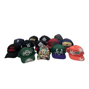 Lot‎ of 13 Baseball Caps Disney Sports Helly Hansen Wool Outdoor Hats Adjustable